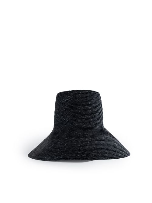 Cappello Fedora in paglia Nero Liviana Conti | A5SF50Y69-0